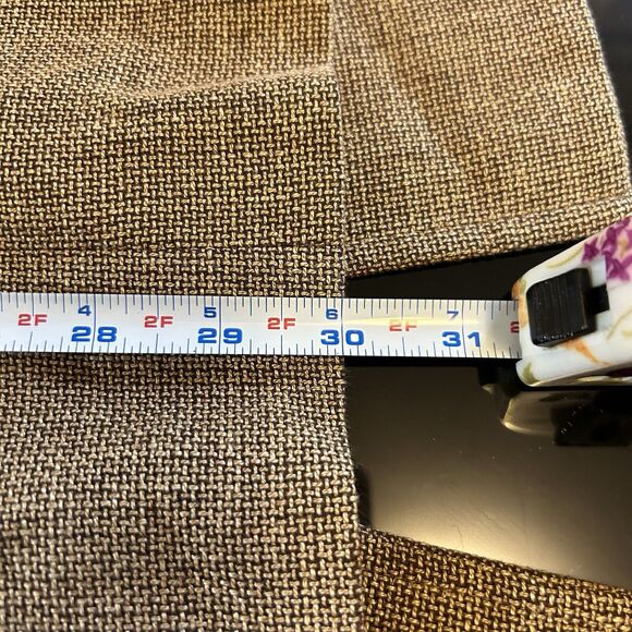 Salvatore‎ Ferragamo Women's Blazer Jacket Vintage Brown Linen Wool Cotton US 12 - Picture 9 of 9